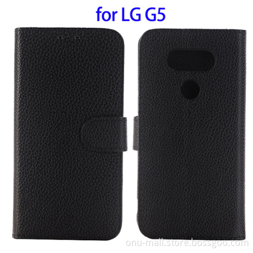 Hot Sale Litchi Texture Flip Leather Case for LG G5 Case, Wallet Flip Cover For LG G5 Leather Case Wholesale